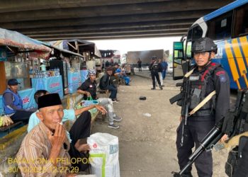 Anggota Bataliyon A Pelopor Brimob Jabar Komitmen  Jaga Kamtibmas