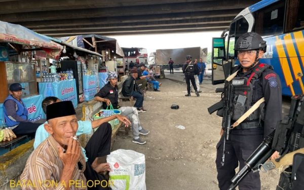 Anggota Bataliyon A Pelopor Brimob Jabar Komitmen  Jaga Kamtibmas